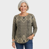 Margaret |  Blusa Vintage con Estampado