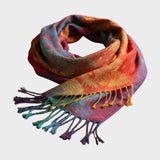 Filó  | Bufanda Multicolor con Flecos 2 en 1