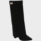 Lunara | Botas de Ante con Caña Alta