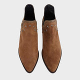 Estrella | Botines de Ante con Forma Puntiaguda