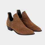 Estrella | Botines de Ante con Forma Puntiaguda