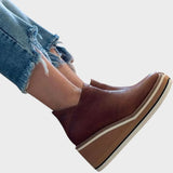 Vina | Botines de Piel con Plataforma