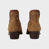 Estrella | Botines de Ante con Forma Puntiaguda