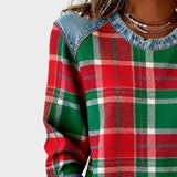 Iva | Suéter con Detalles en Denim