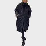 Ofira |  Abrigo Reversible Acolchado Con Forro De Leopardo