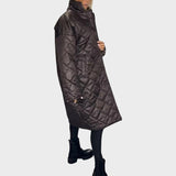 Ofira |  Abrigo Reversible Acolchado Con Forro De Leopardo