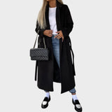 Gina | Abrigo Largo Con Solapas y Botones