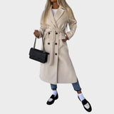 Gina | Abrigo Largo Con Solapas y Botones