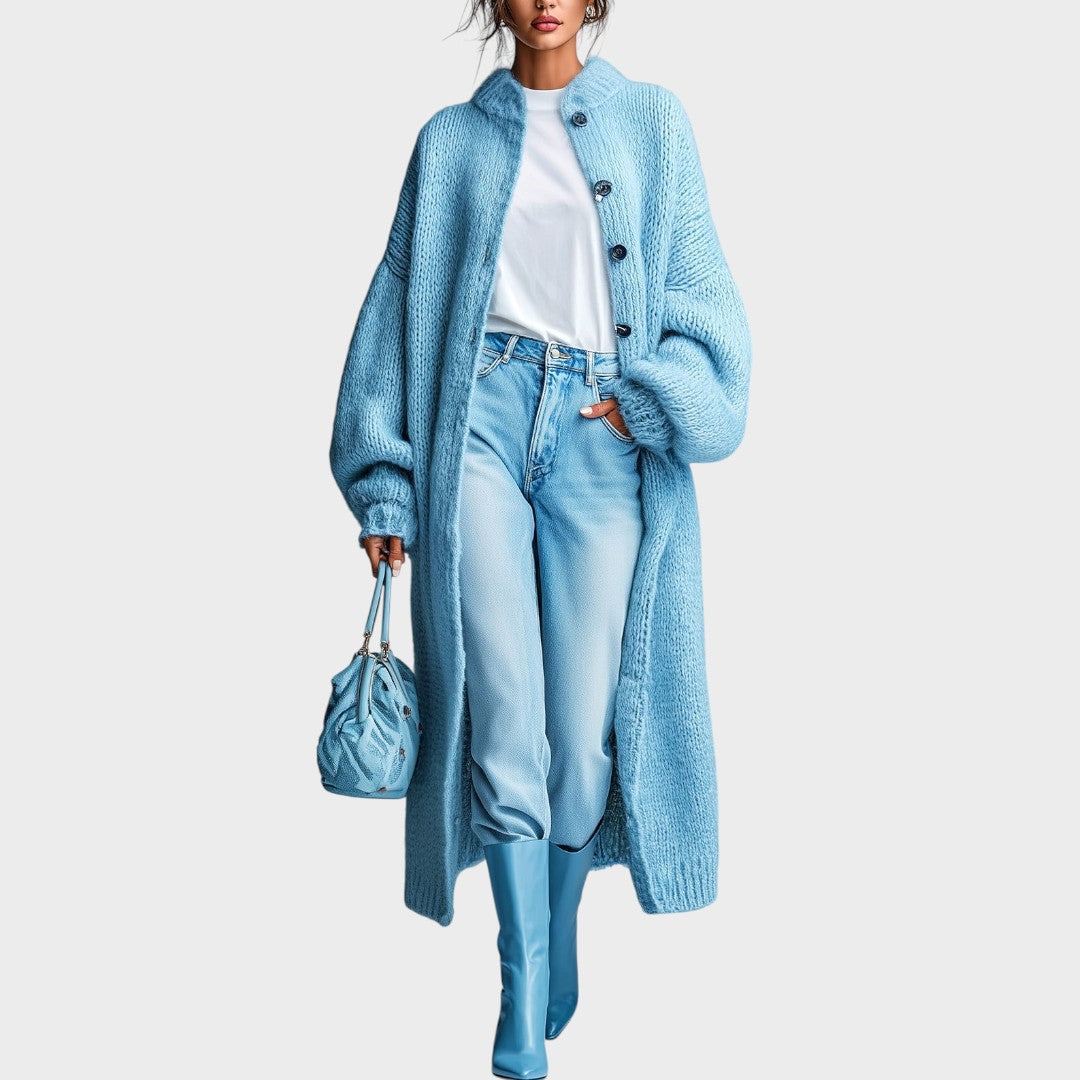 Sónia | Cárdigan Largo de Punto Acogedor