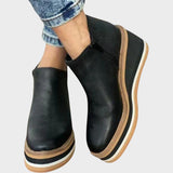 Vina | Botines de Piel con Plataforma