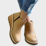 Vina | Botines de Piel con Plataforma
