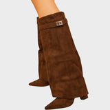 Lunara | Botas de Ante con Caña Alta