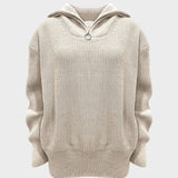 Eliana | Suéter de Punto con Cuello Alto y Cremallera