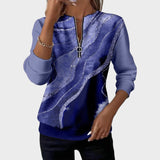 Vânia | Suéter con Cremallera y Estampado