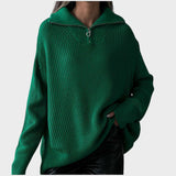 Eliana | Suéter de Punto con Cuello Alto y Cremallera