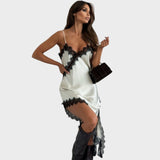 Glad | Vestido Estilo Lencero con Encaje