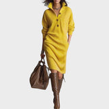 Duda | Vestido de Punto con Botones