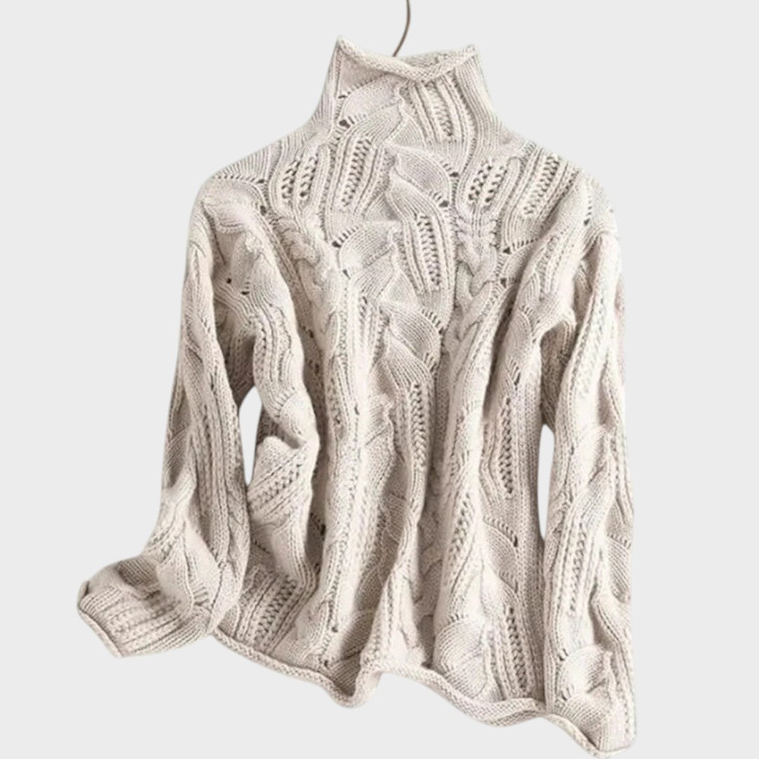 Celeste | Jersy de Punto Trenzado