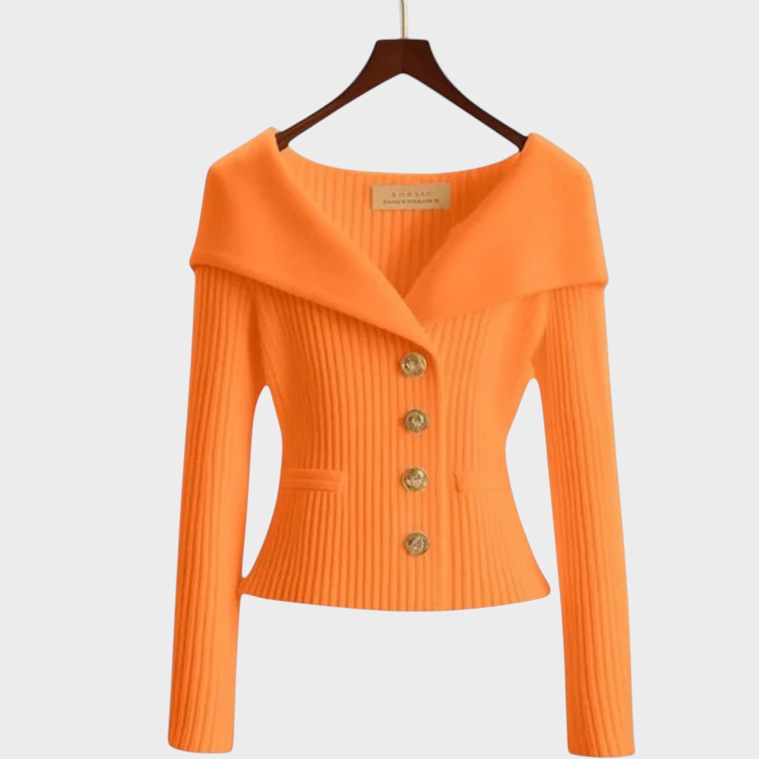 Nicole |  Cárdigan Acanelado Elegante