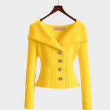 Nicole |  Cárdigan Acanelado Elegante