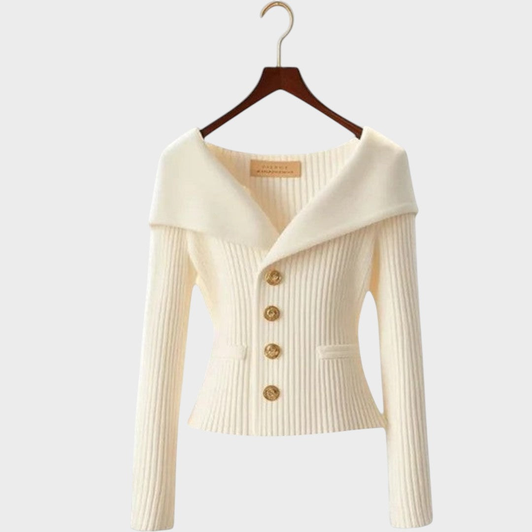 Nicole |  Cárdigan Acanelado Elegante