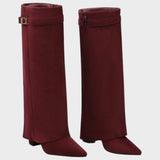 Lunara | Botas de Ante con Caña Alta