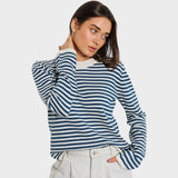 Francisca | Suéter de Manga Larga a Rayas