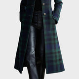 Valli | Abrigo Elegante de Cuadros Atemporal