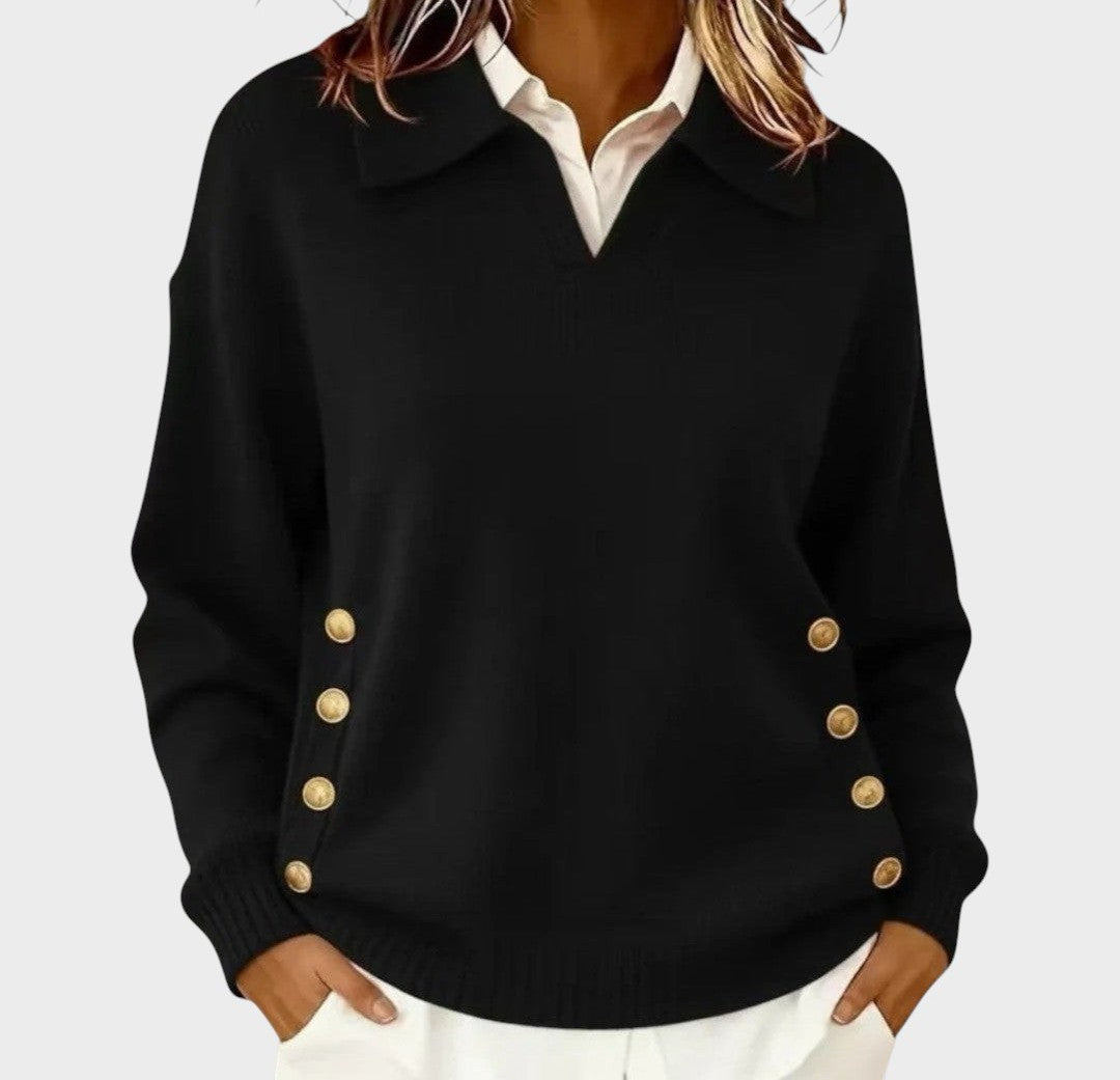 Dorinda | Suéter de Punto con Cuello en V