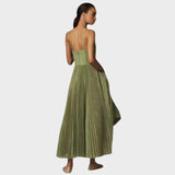 Amilia | Vestido Midi Flare Plisado