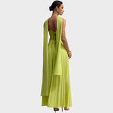 Rosalía | Vestido Plisado Sin Tirantes