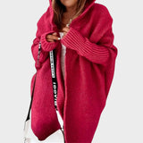 Marcela |  Cárdigan de Punto con Capucha Oversized
