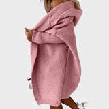 Marcela |  Cárdigan de Punto con Capucha Oversized