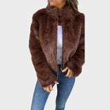 Liliana | Abrigo de Piel con Cremallera