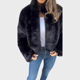 Liliana | Abrigo de Piel con Cremallera