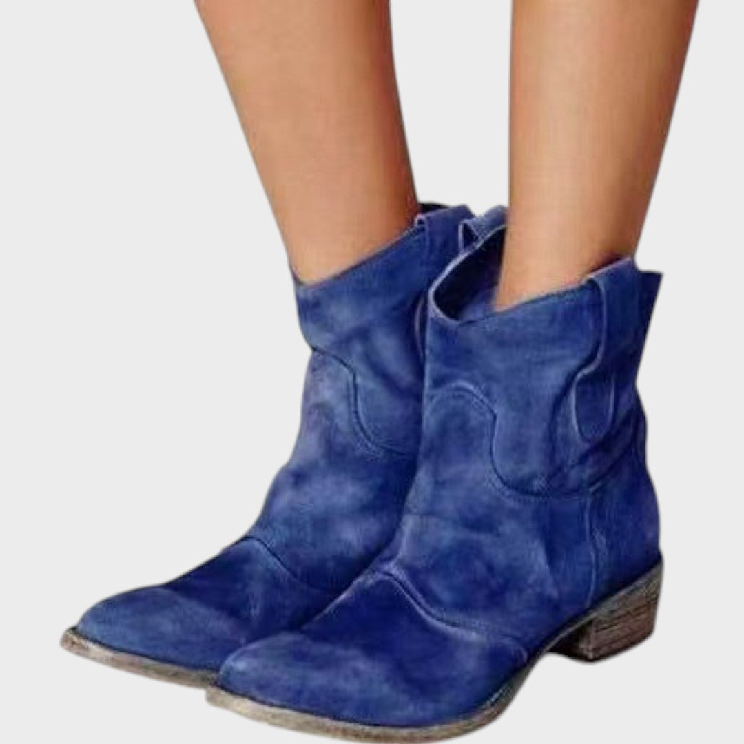 Mafalda | Botas de Cowboy de Gamuza