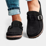 Elora | Zuecos Clásicos de Ante