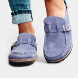 Elora | Zuecos Clásicos de Ante