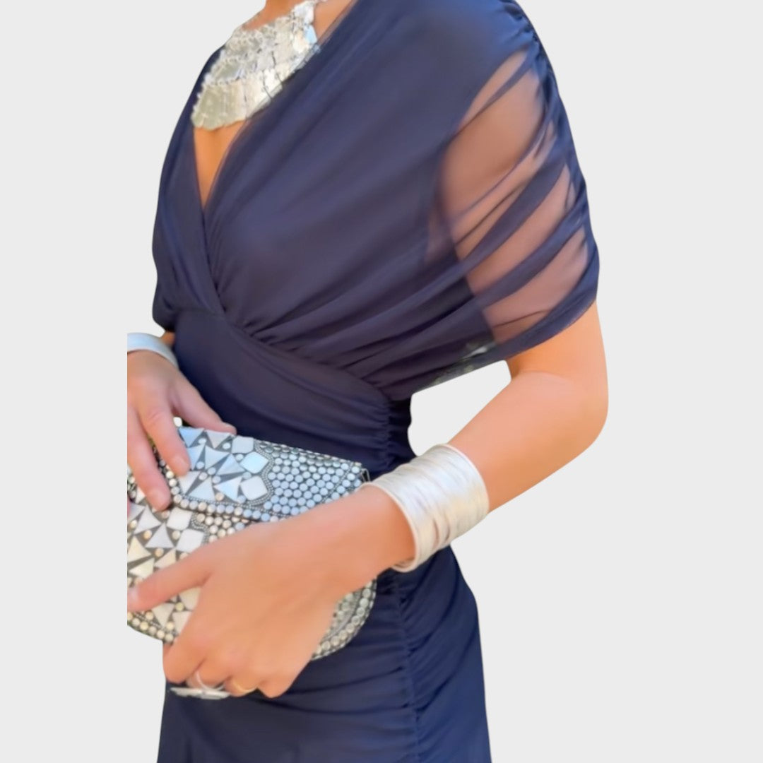 Lora | Vestido Largo Con Escote En V