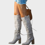 Diane | Botas de Caña Altas de Ante