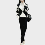 Mannu | Conjunto de Suéter y Pantalón de Malla Ligera