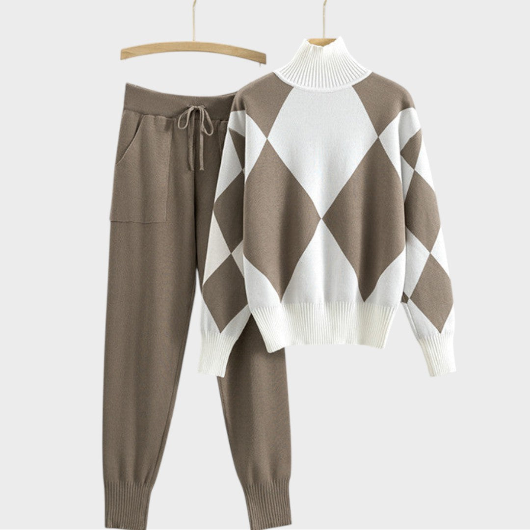 Mannu | Conjunto de Suéter y Pantalón de Malla Ligera