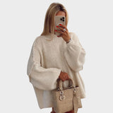 Carly | Suéter de Punto Oversized con Mangas Globo